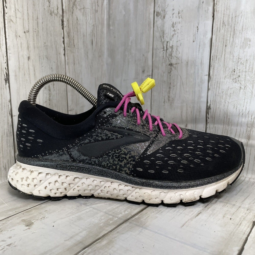 Brooks Womens Glycerin 16 Black Running Shoes Sneakers Size 7.5 B 1202781B015